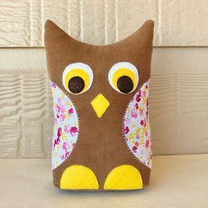 Brand new handmade owl doorstop, Unique door weight, Cute owl doorstopper